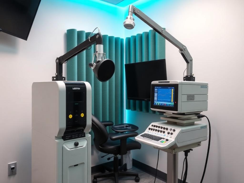 Hearing test equipment at Trinity Hearing Healthcare Dallas